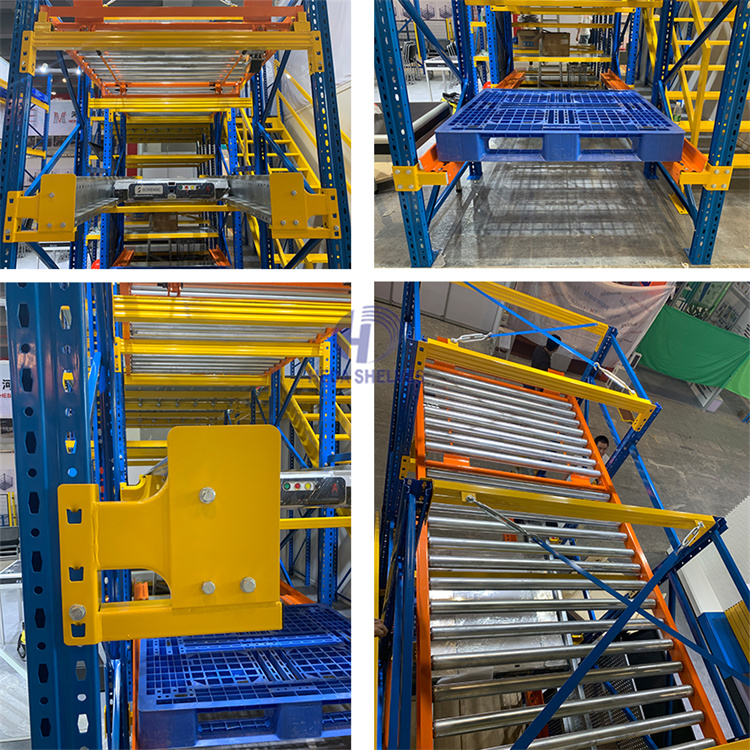 Intelligentes, gesteuertes Schwerlast-Stahlregalsystem mit Funk-Shuttle-System, 2500 kg Tragfähigkeit für automatisierte Lagerung