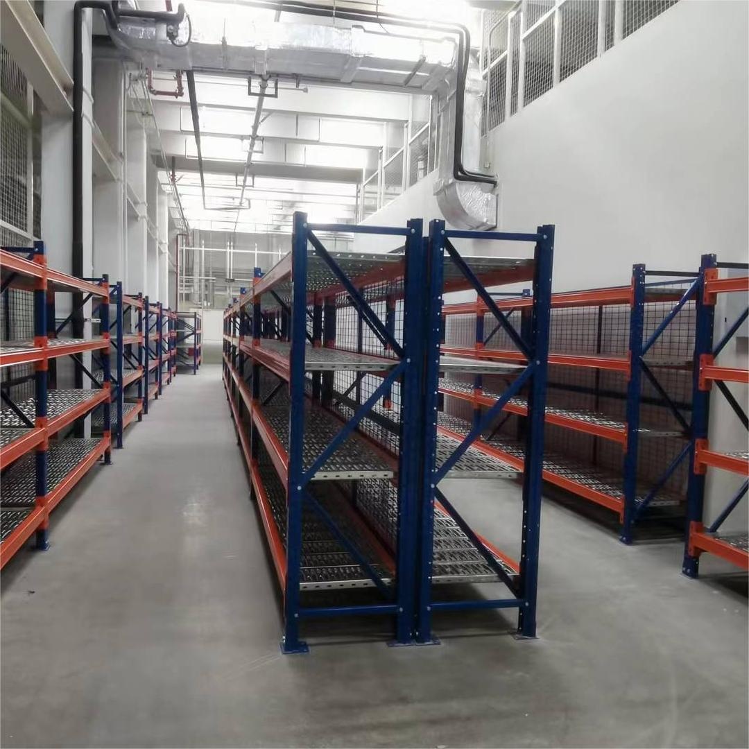 Hochwertiges Kaku KKPR0001 Doppeltiefregal, Schwerlast-Stahl-Selektivpalettenregal, Behälterregal 500-1500 kg/Ebene für Lager
