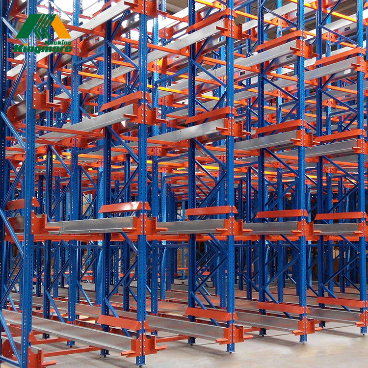 Heavy Duty Automatic Radio Shuttle Rack High Efficiency Automated Pallet Storage Racking System FILO/FIFO