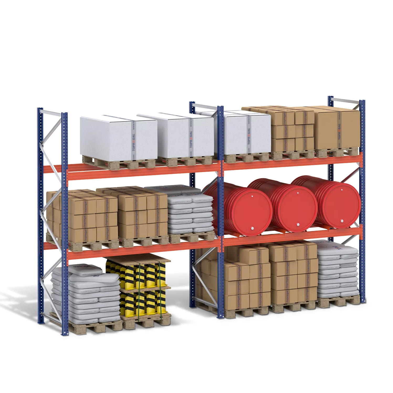 Ningbo Verstellbares 75-mm-Raster-Hochleistungs-Balkenregalsystem für Logistikzentren