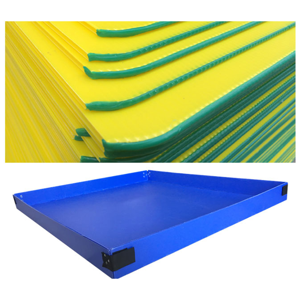 ISO9001-zertifizierte, umweltfreundliche, wasserdichte Kantenschutzpolster aus Wellkunststoff für Palettenregale und Lagerhallen
