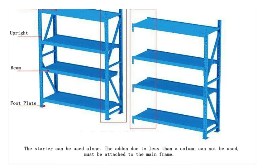 Light Duty Steel Storage Rack Adjustable Metal Shelving Warehouse Racking Corrosion Resistant Industrial Shelves