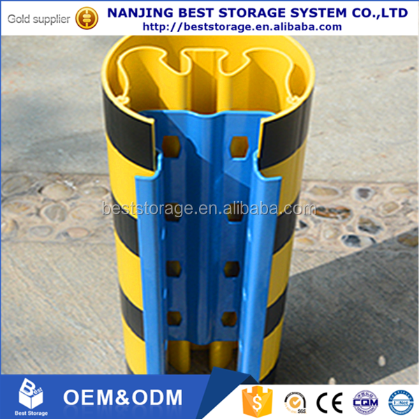 CE Certified Steel Heavy Duty Selective Pallet Rack End Frame Barrier Protector Epoxy Powder Coating 10-Year Material Warranty