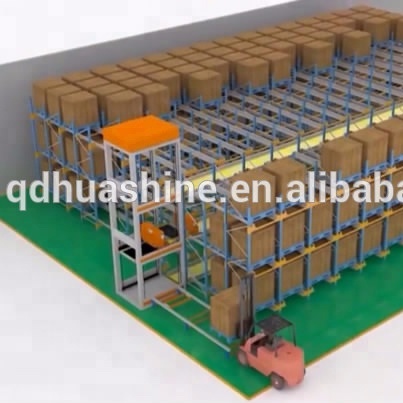 Hochwertiges, automatisiertes Lager-ASRS-Palettenregal mit Rollenführung und MES-System (Huashine Intelligent)