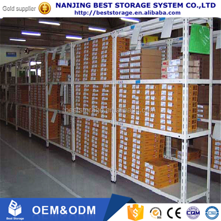 50-100kg Storage Light Duty Diy Slotted Angle Shelving Rack Shelf With ISO9001 and CE