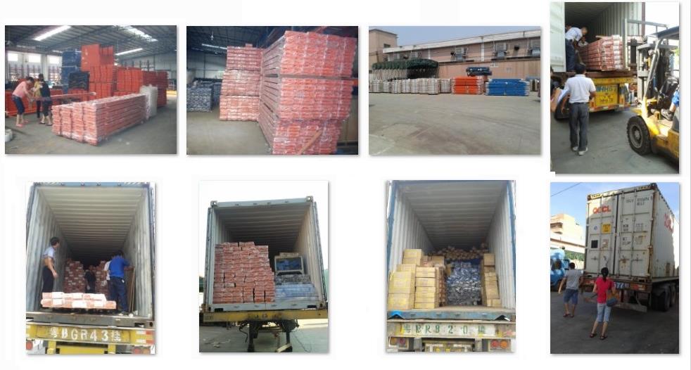 Exportverpackung und Containerbeladung für Schwerlastregale