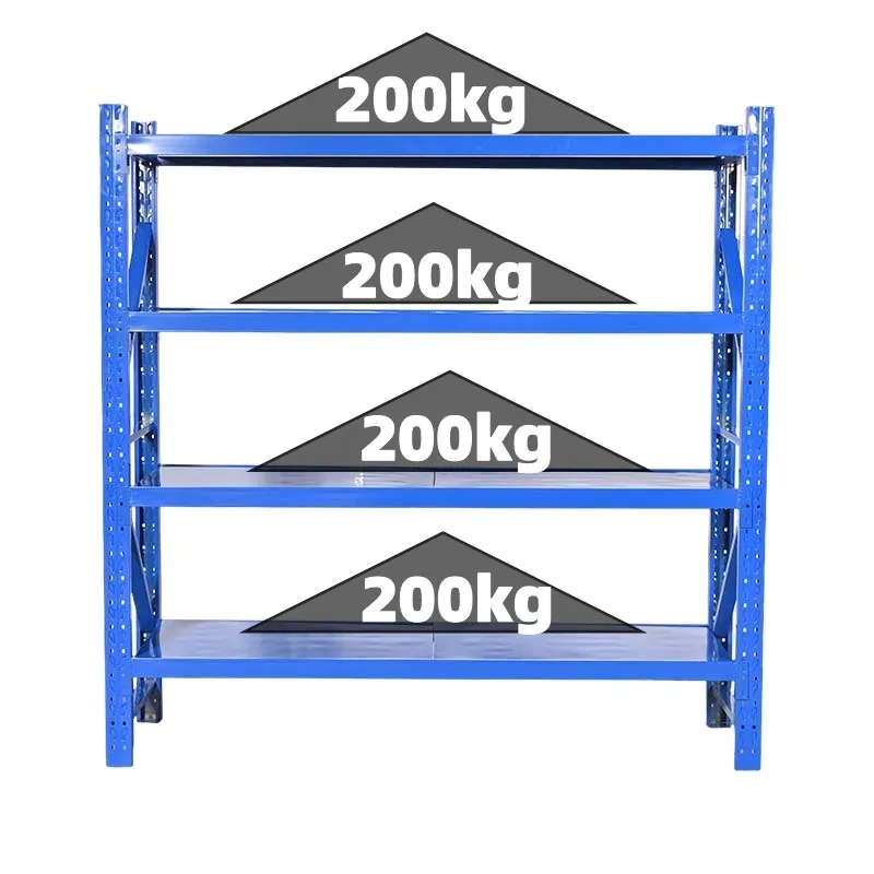 Light Duty Steel Storage Rack Adjustable Metal Shelving Warehouse Racking Corrosion Resistant Industrial Shelves