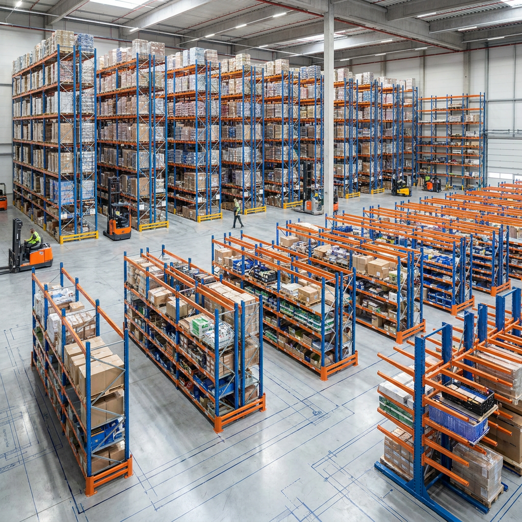 Q235B Stahl-Schwerlast-Palettenregalsystem, Industrielager-Trägerregal, 2500 kg Tragfähigkeit, kundenspezifische Lagerung