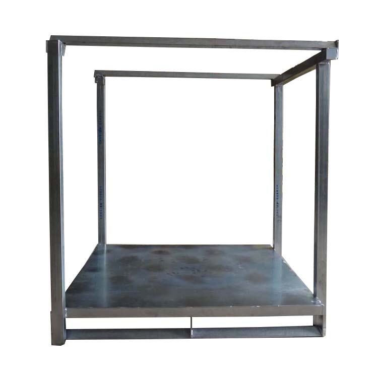 Kundenspezifische, faltbare, bewegliche, pulverbeschichtete, einseitige, 4-fach abnehmbare Stapelregale aus Stahl (Nestainer Palletainer)